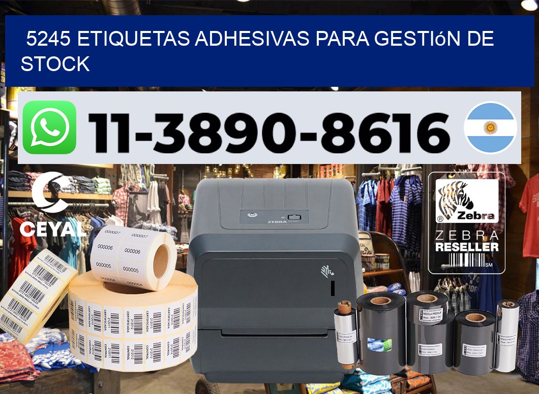 5245 Etiquetas adhesivas para gestión de stock