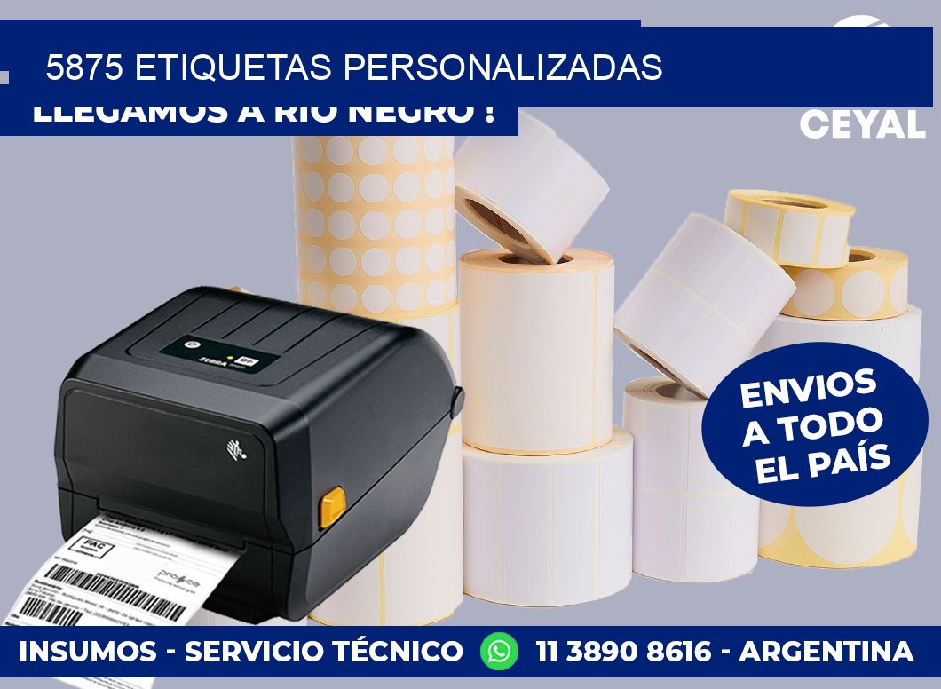 5875 etiquetas personalizadas
