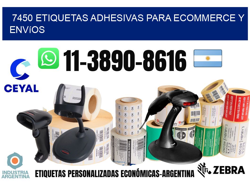 7450 Etiquetas adhesivas para ecommerce y envíos