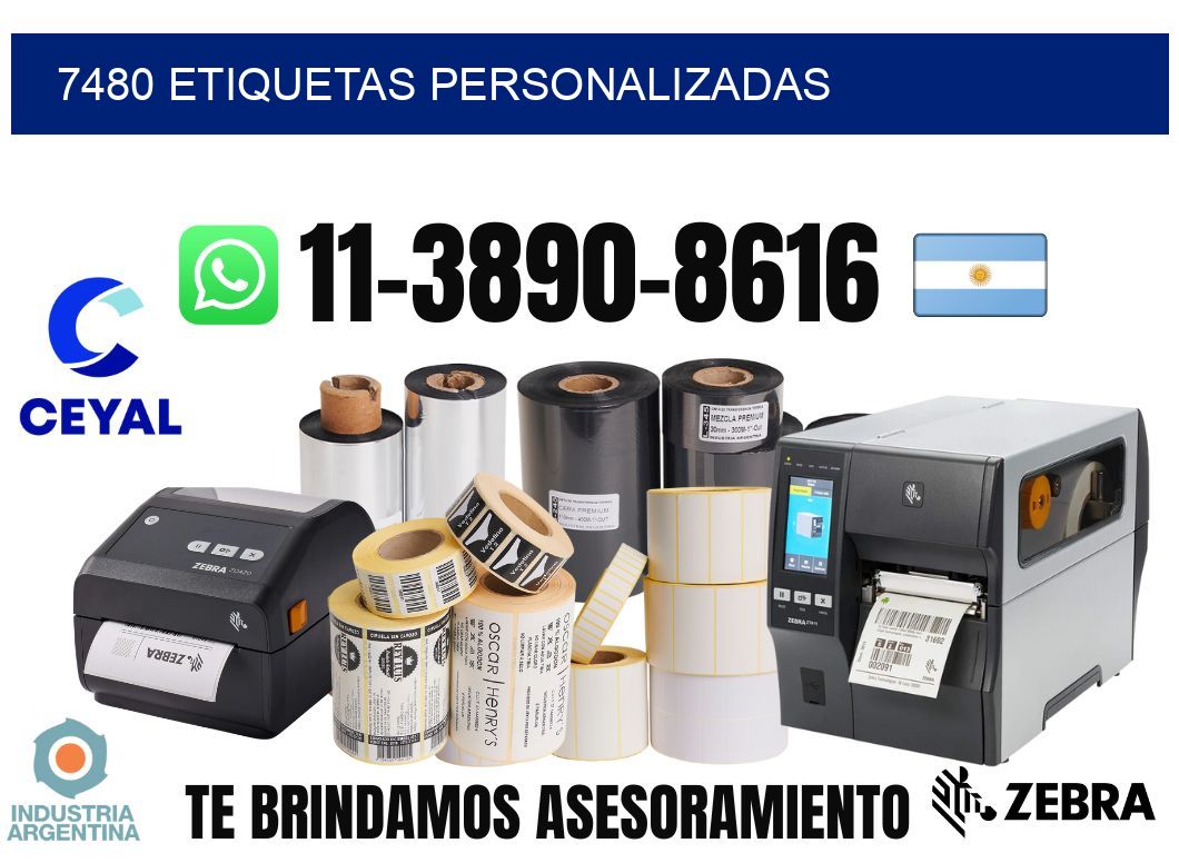 7480 etiquetas personalizadas