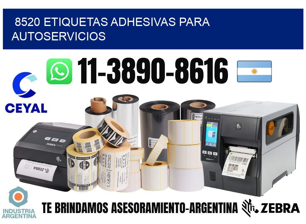8520 Etiquetas adhesivas para autoservicios