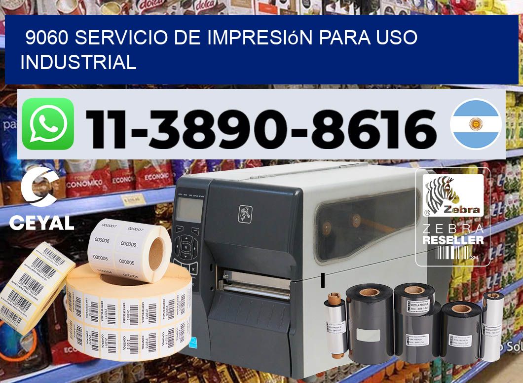 9060 Servicio de impresión para uso industrial