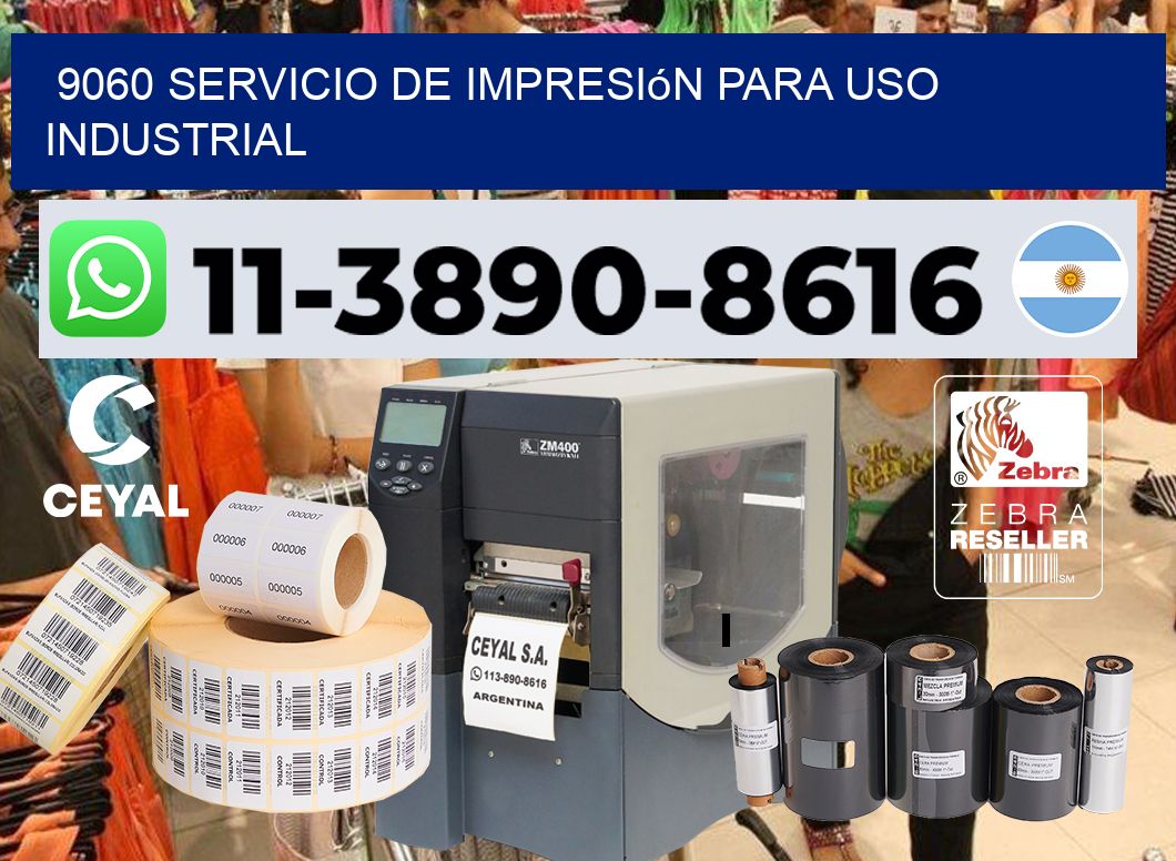 9060 Servicio de impresión para uso industrial