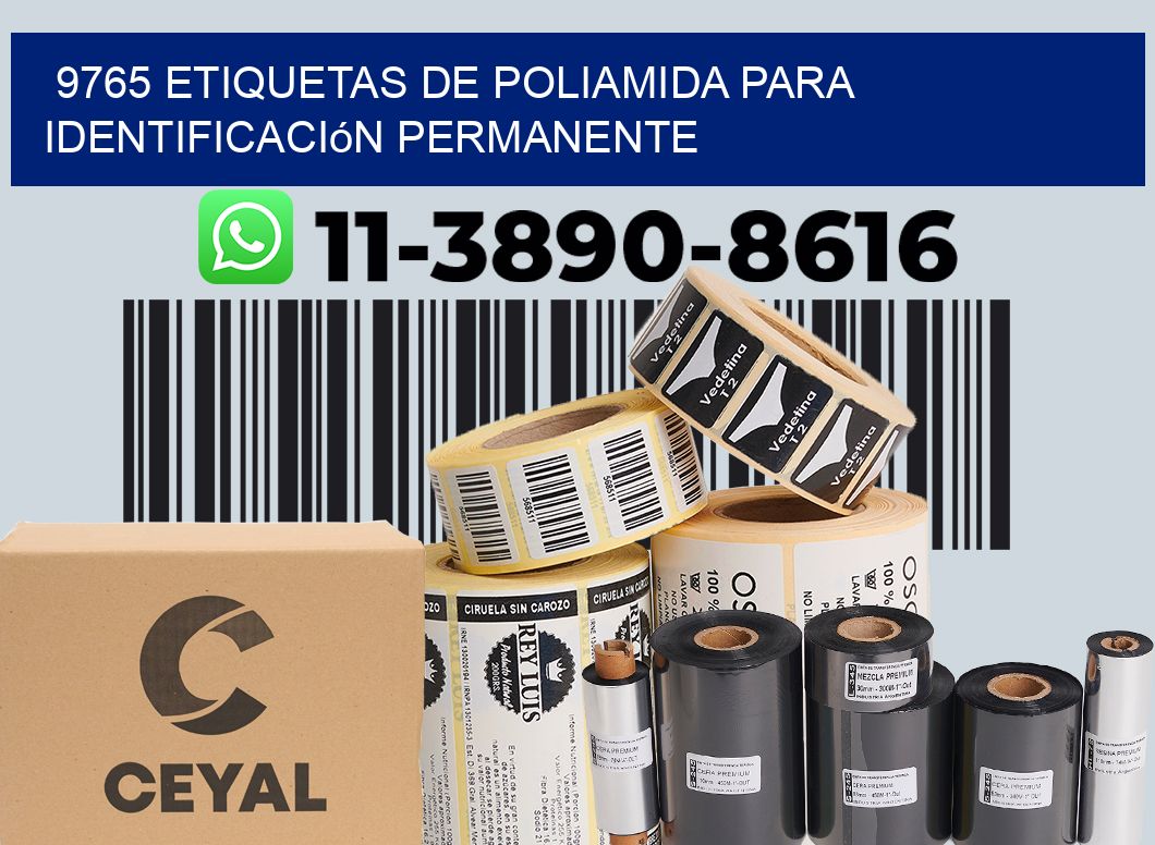 9765 Etiquetas de poliamida para identificación permanente