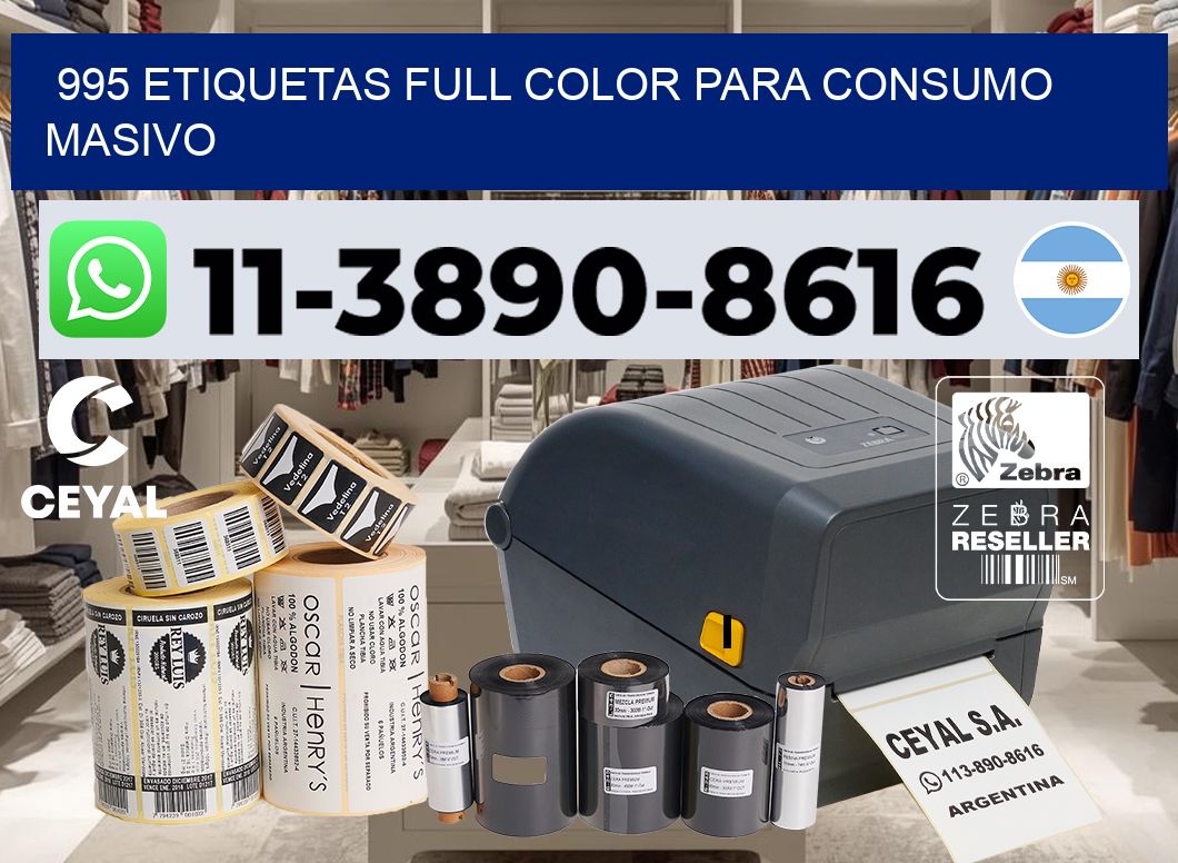 995 Etiquetas full color para consumo masivo