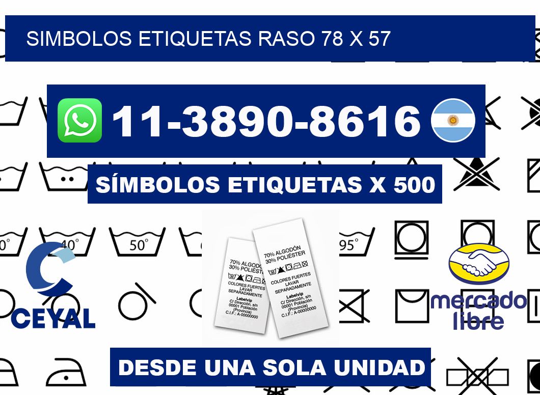 SIMBOLOS ETIQUETAS RASO 78 x 57