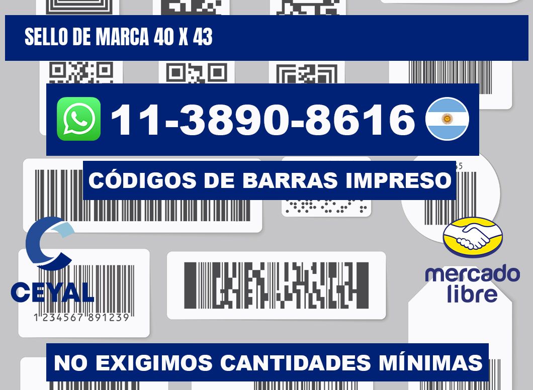 Sello de marca 40 x 43