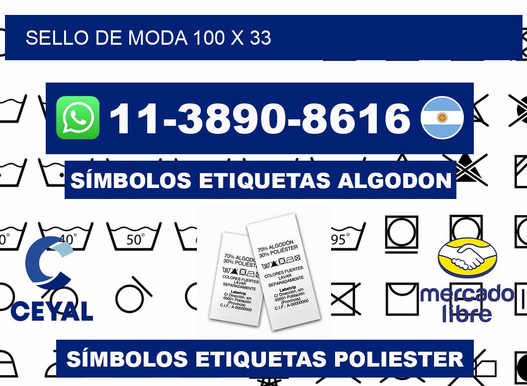 Sello de moda 100 x 33
