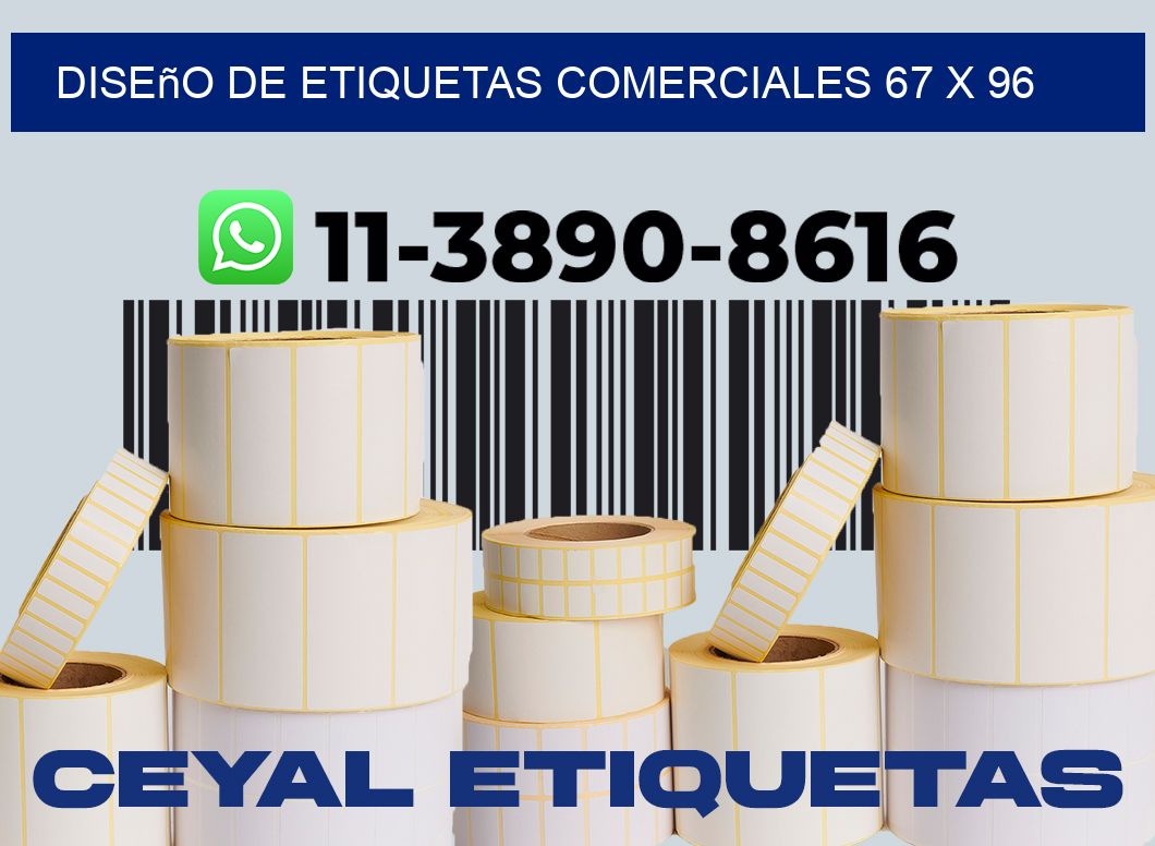 diseño de etiquetas comerciales 67 x 96