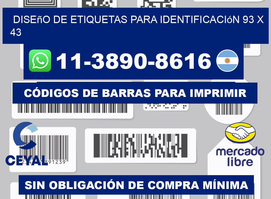 diseño de etiquetas para identificación 93 x 43