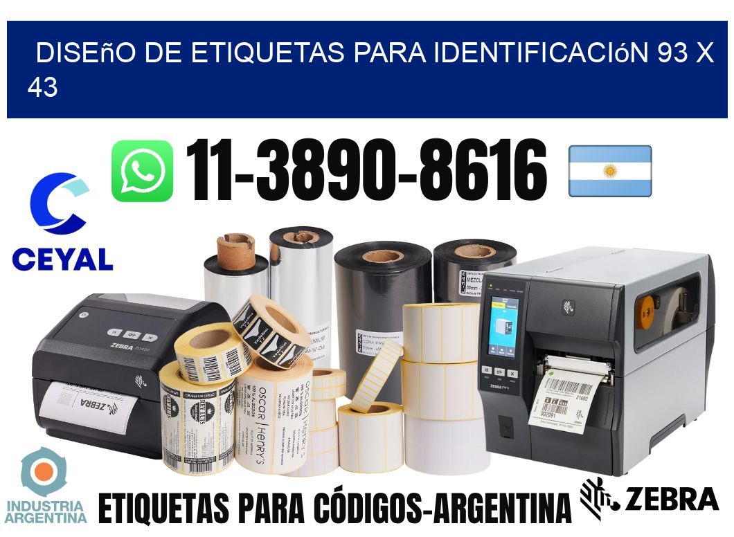 diseño de etiquetas para identificación 93 x 43