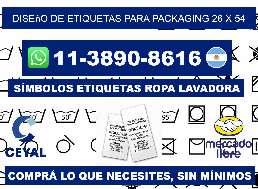 diseño de etiquetas para packaging 26 x 54