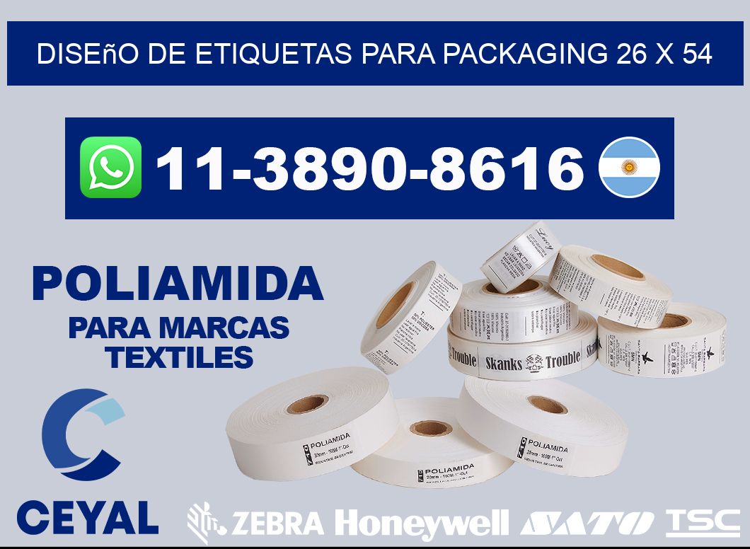 diseño de etiquetas para packaging 26 x 54