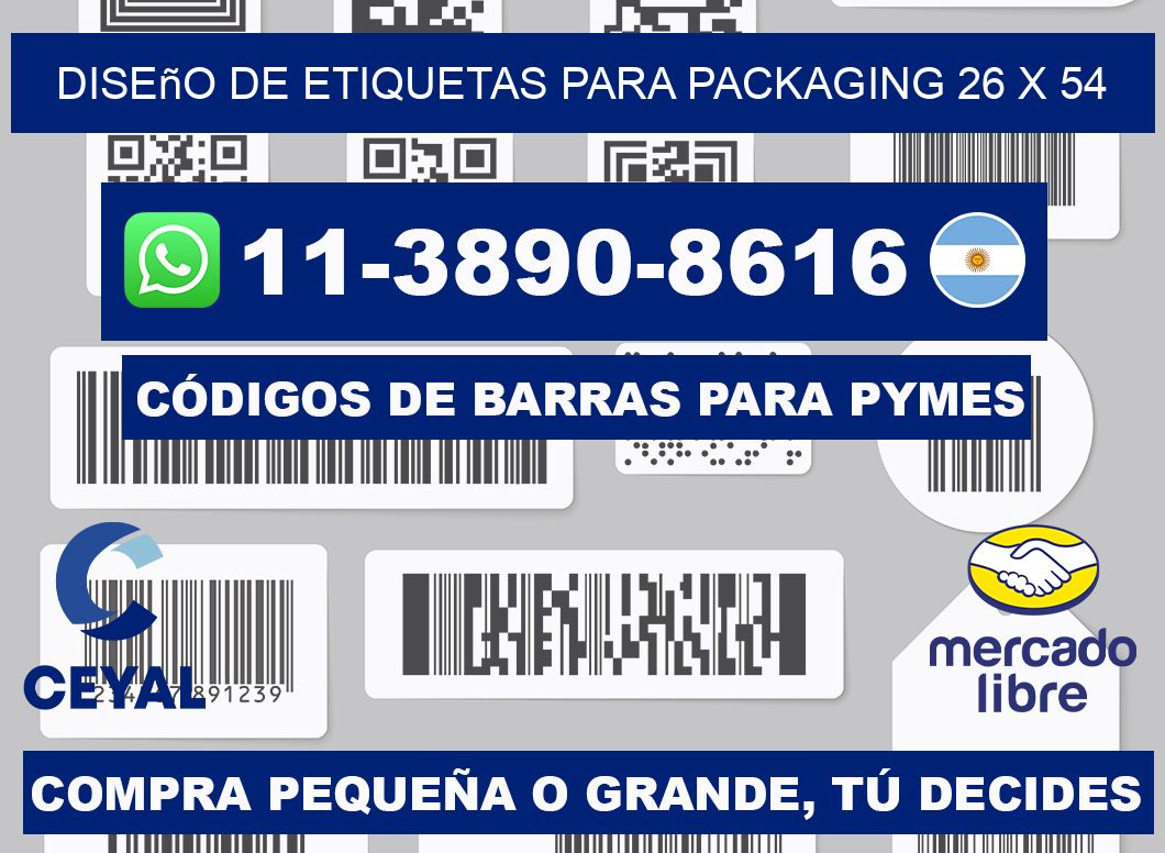 diseño de etiquetas para packaging 26 x 54