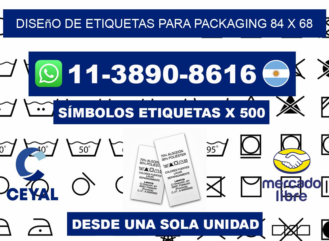 diseño de etiquetas para packaging 84 x 68