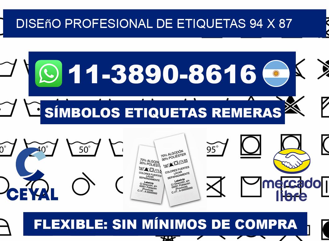 diseño profesional de etiquetas 94 x 87