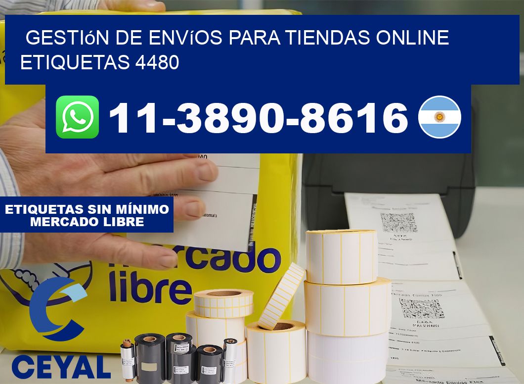 Gestión de envíos para tiendas online  etiquetas 4480