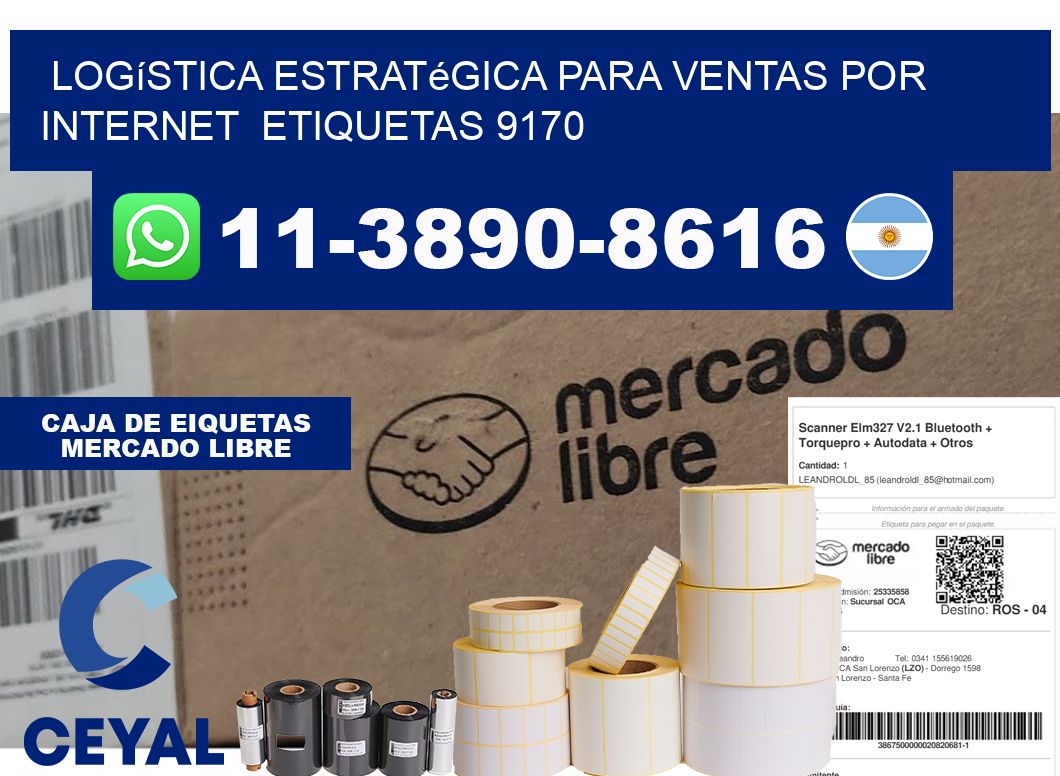Logística estratégica para ventas por internet etiquetas 9170