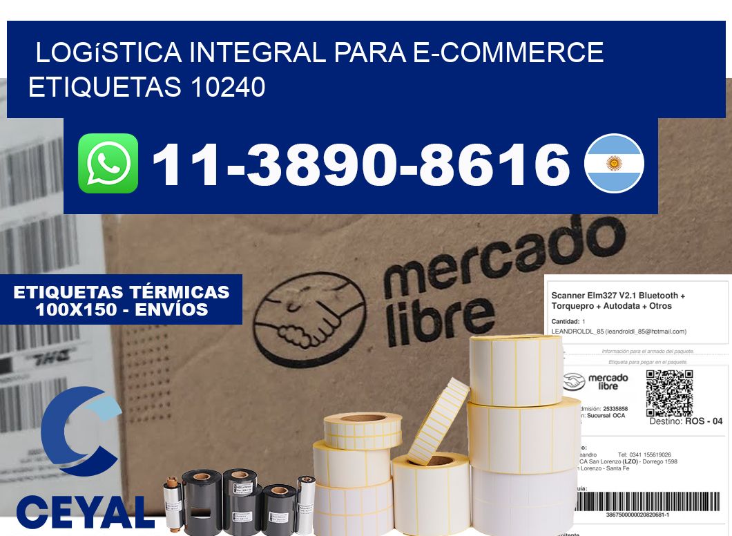 Logística integral para e-commerce etiquetas 10240