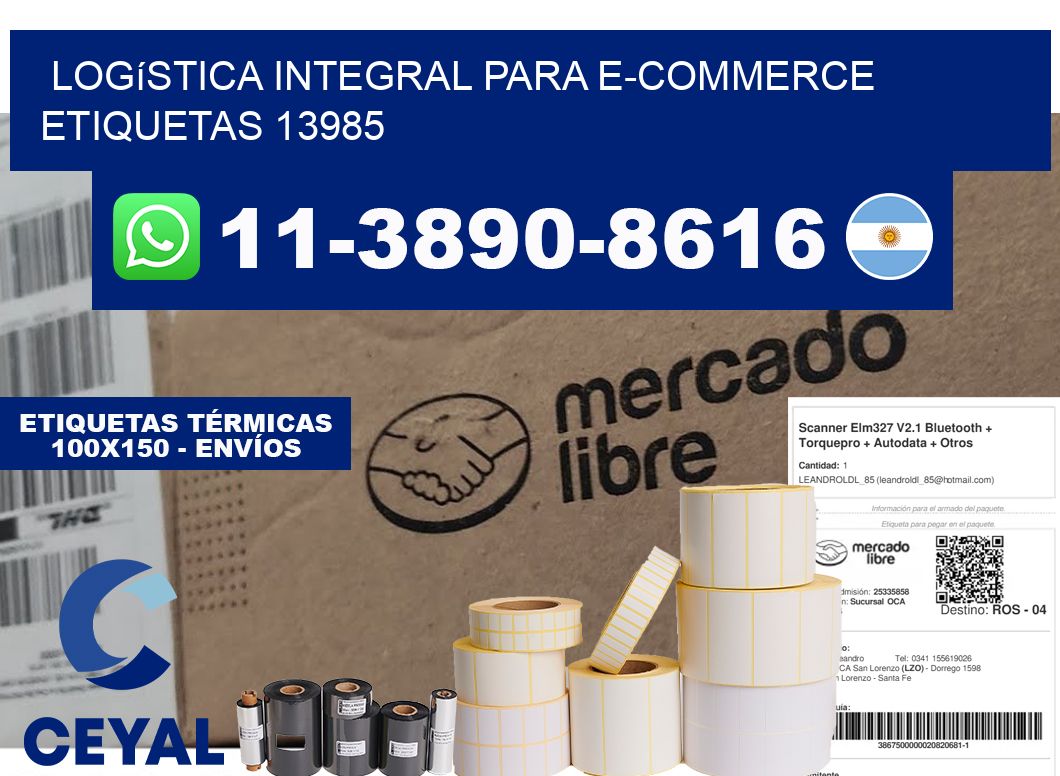 Logística integral para e-commerce etiquetas 13985