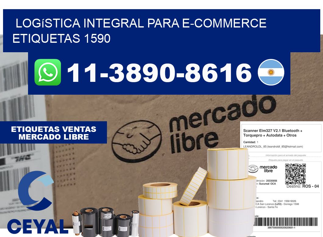Logística integral para e-commerce etiquetas 1590