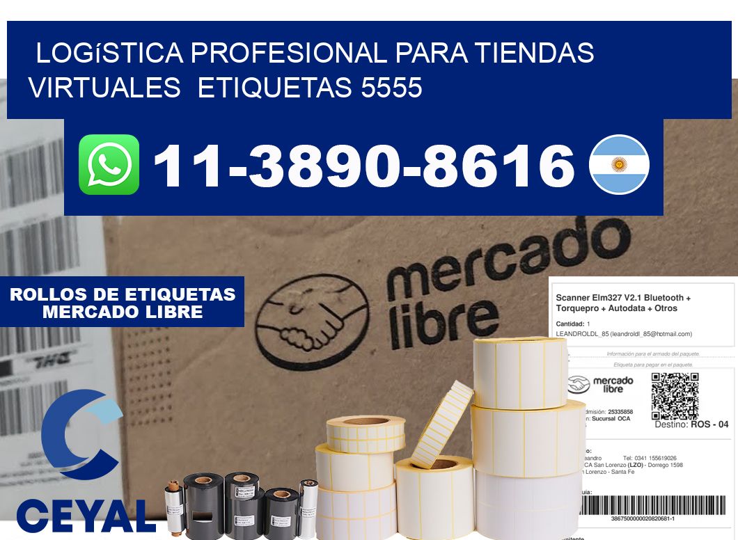 Logística profesional para tiendas virtuales etiquetas 5555