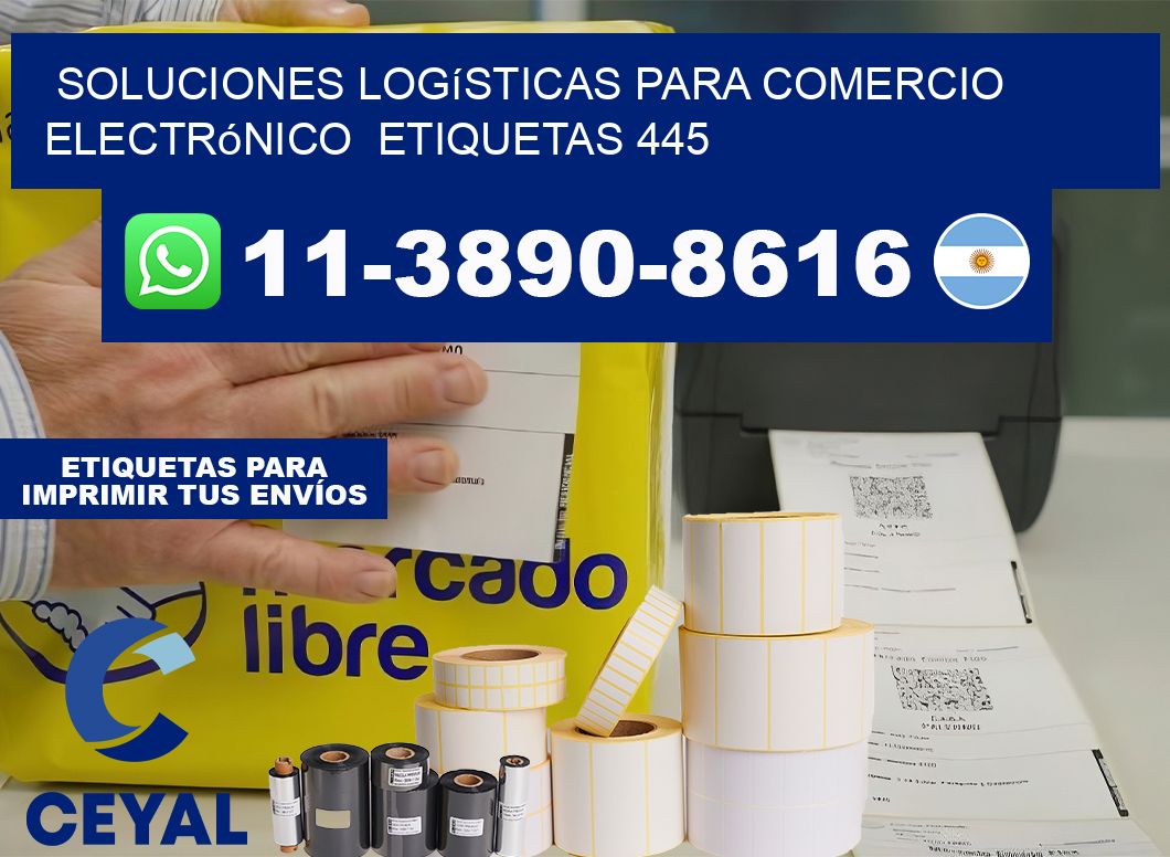 Soluciones logísticas para comercio electrónico  etiquetas 445