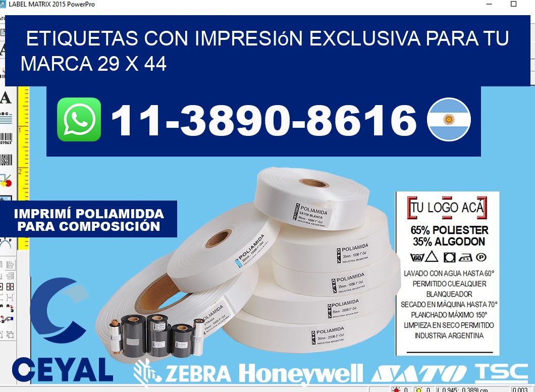 etiquetas con impresión exclusiva para tu marca 29 x 44