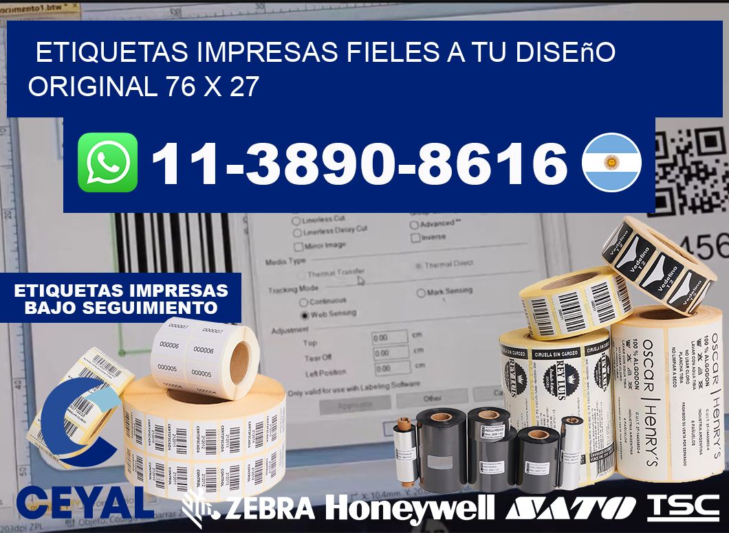 etiquetas impresas fieles a tu diseño original 76 x 27