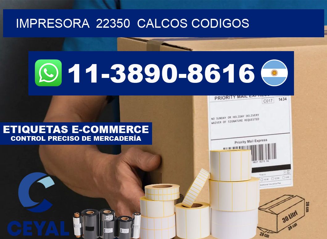 impresora  22350  calcos codigos