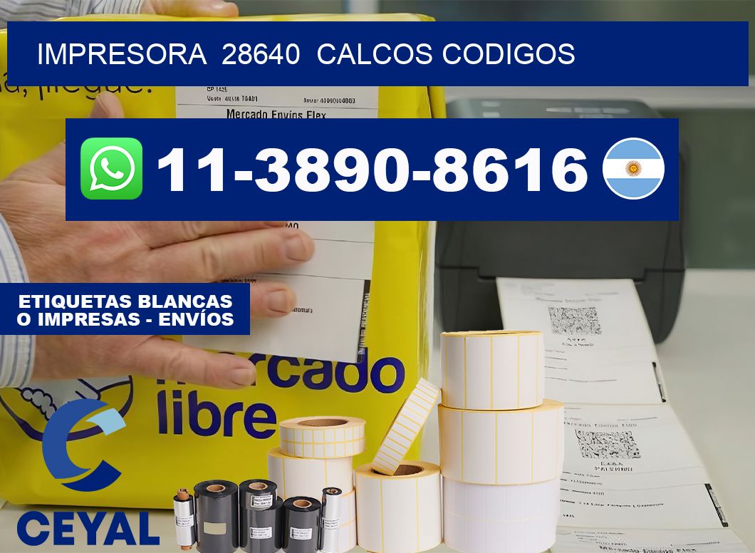 impresora 28640 calcos codigos