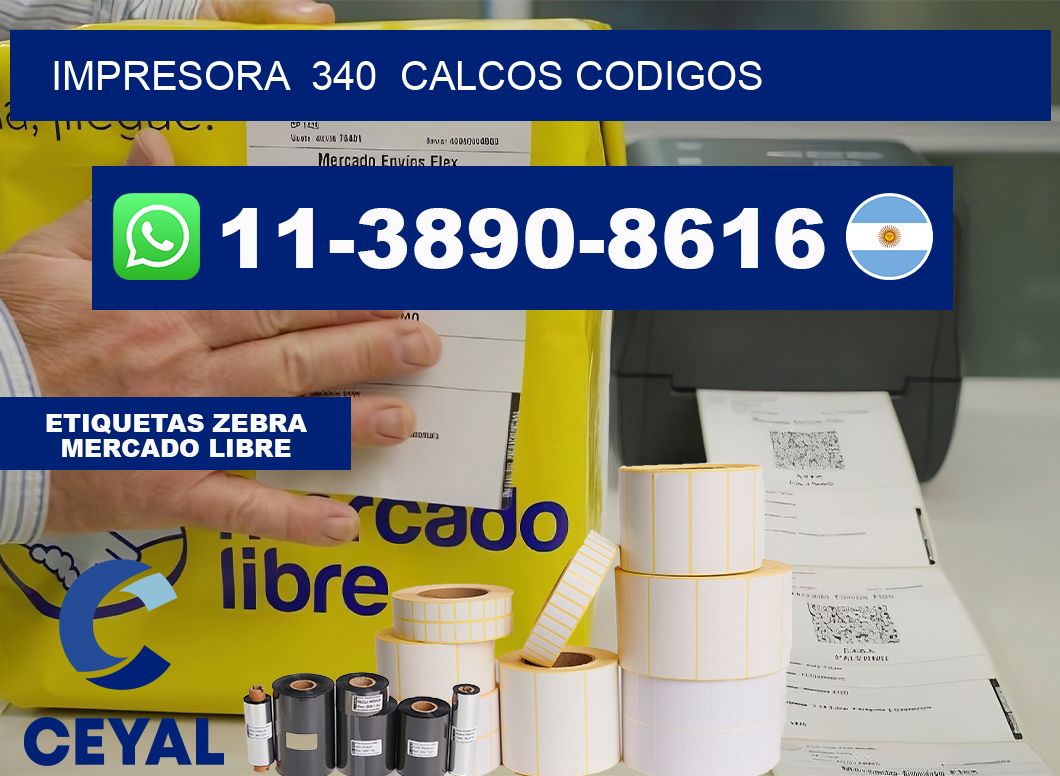 impresora 340 calcos codigos