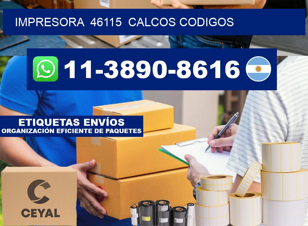 impresora  46115  calcos codigos