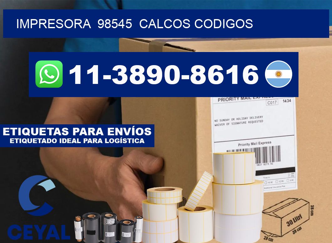 impresora 98545 calcos codigos