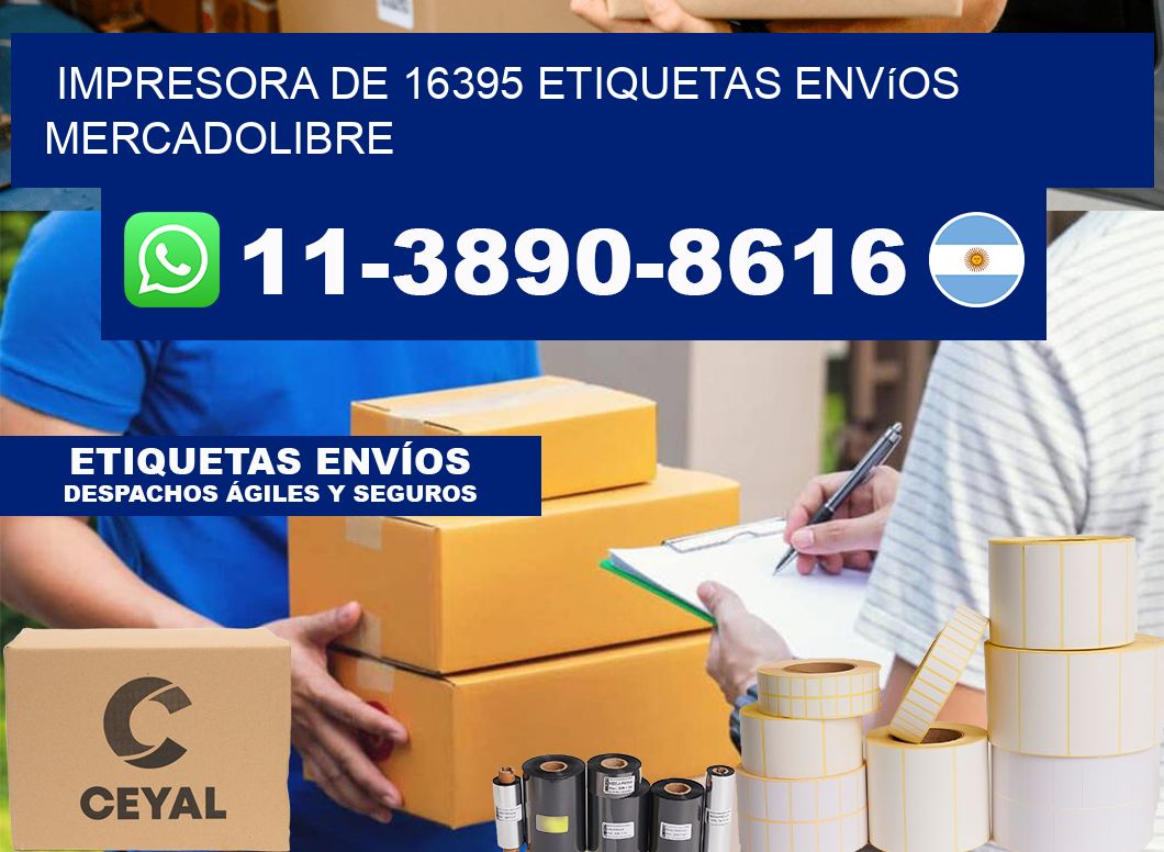 impresora de 16395 etiquetas envíos mercadolibre