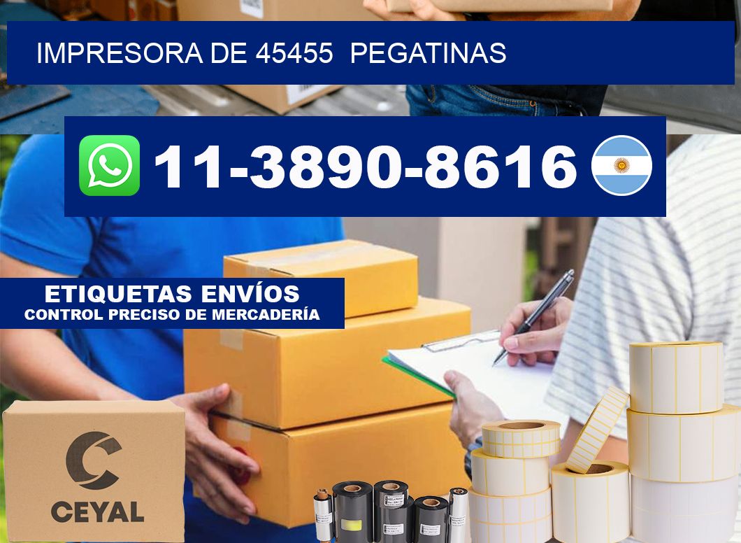 impresora de 45455 pegatinas