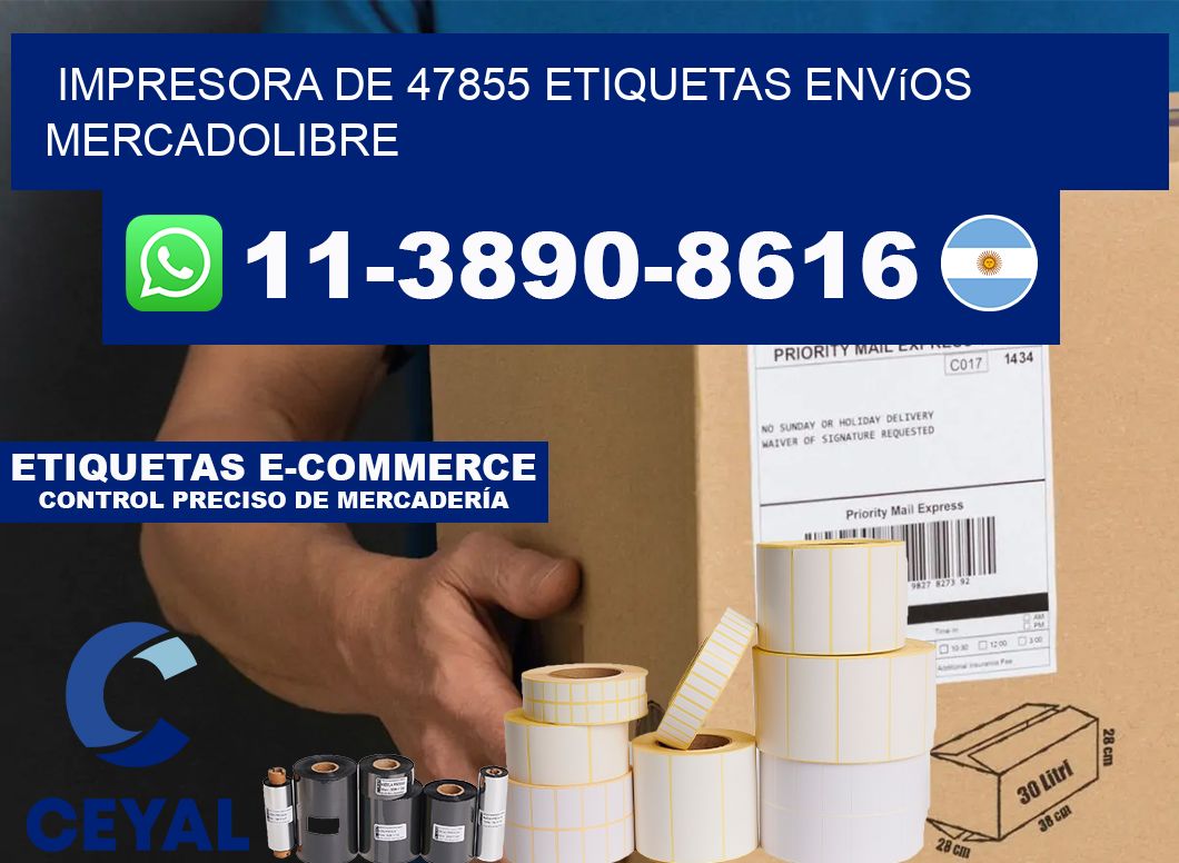 impresora de 47855 etiquetas envíos mercadolibre