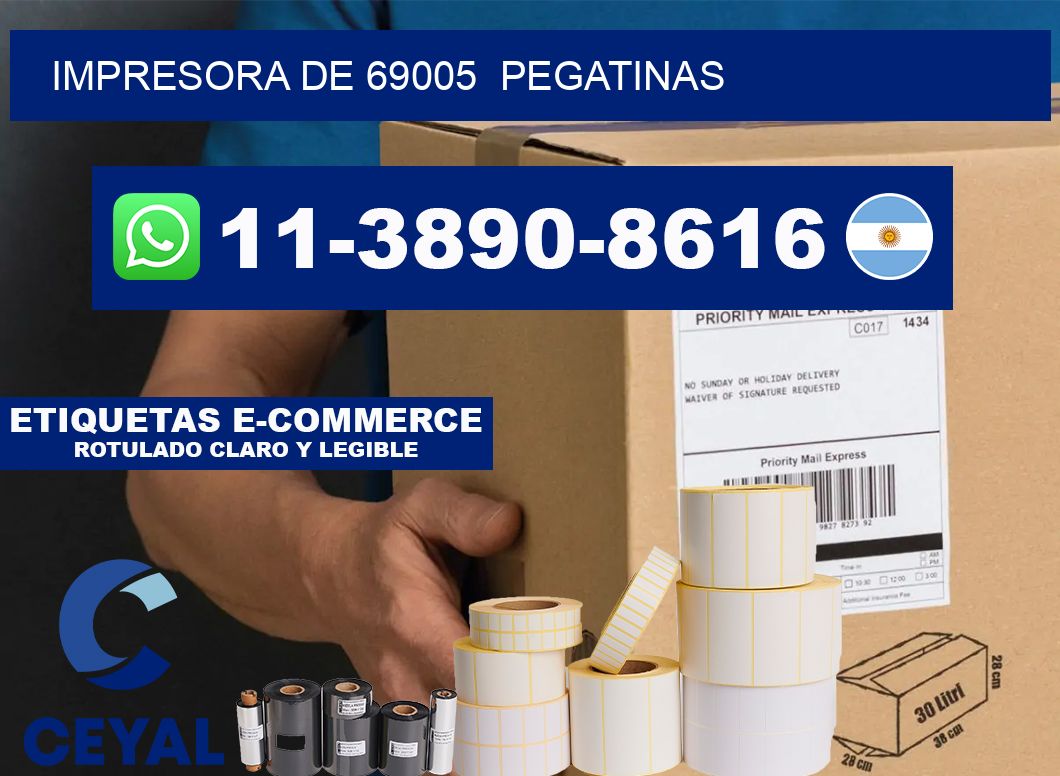 impresora de 69005  pegatinas