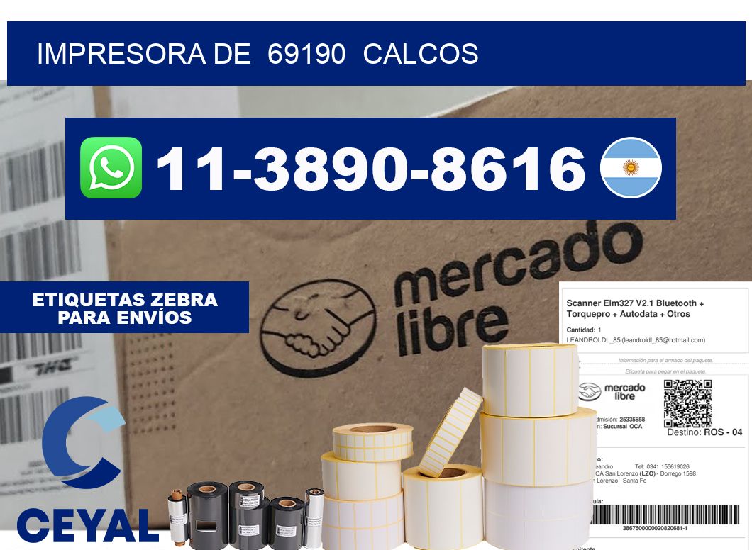 impresora de  69190  calcos