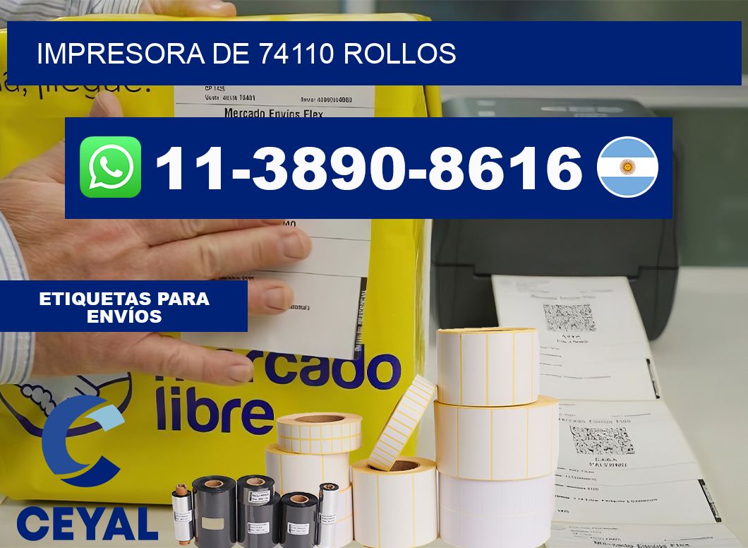 impresora de 74110 rollos