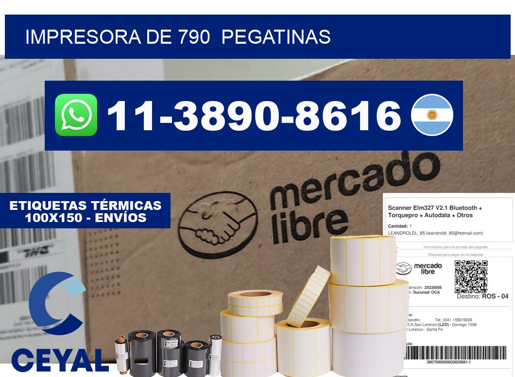 impresora de 790 pegatinas