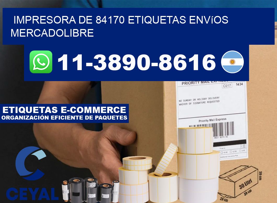 impresora de 84170 etiquetas envíos mercadolibre