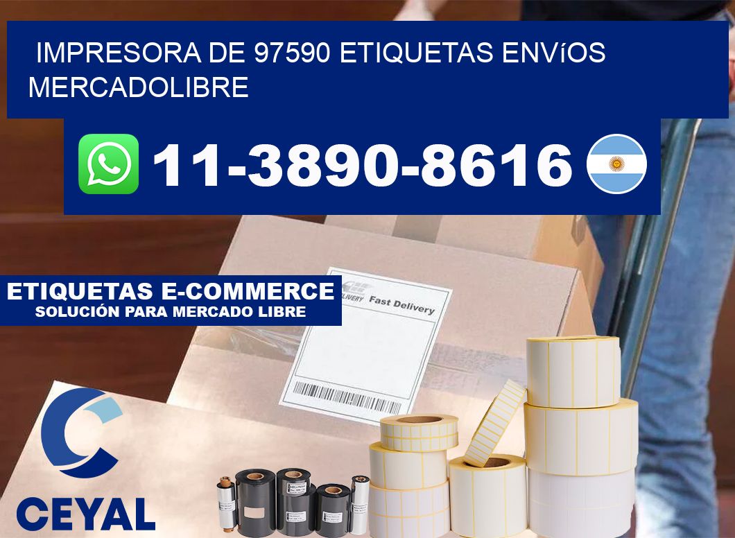 impresora de 97590 etiquetas envíos mercadolibre