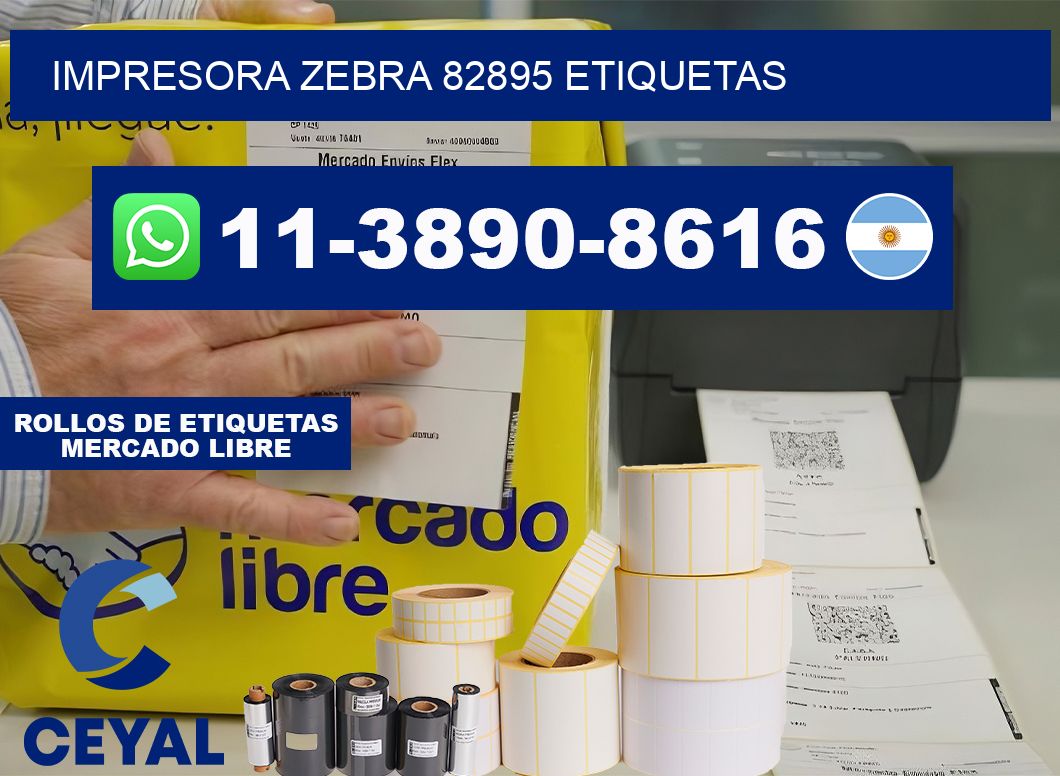 impresora zebra 82895 etiquetas