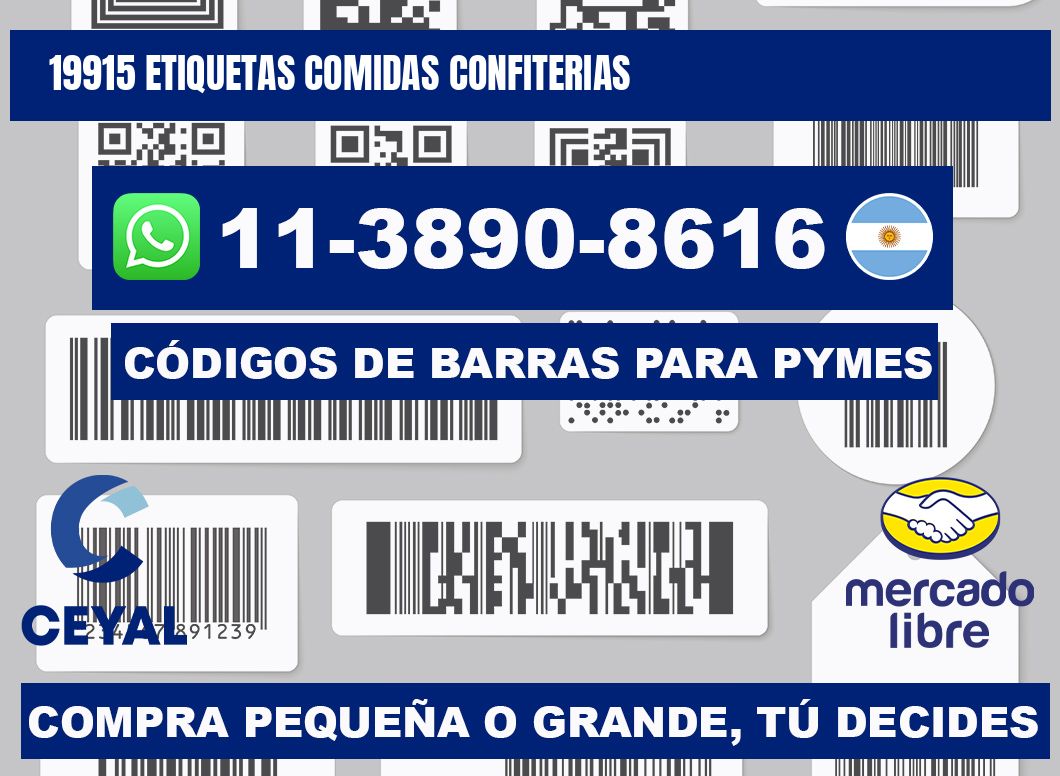 19915 etiquetas comidas confiterias