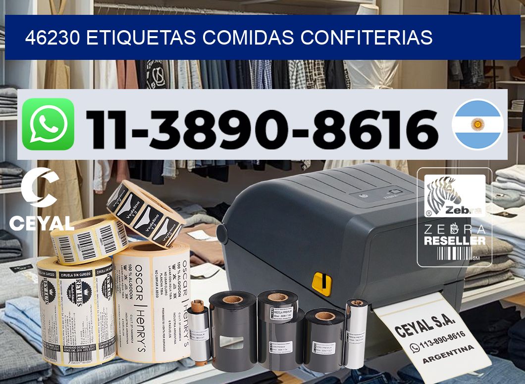 46230 etiquetas comidas confiterias