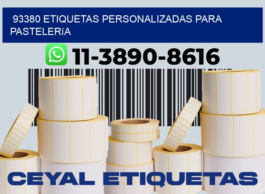 93380 etiquetas personalizadas para pastelería