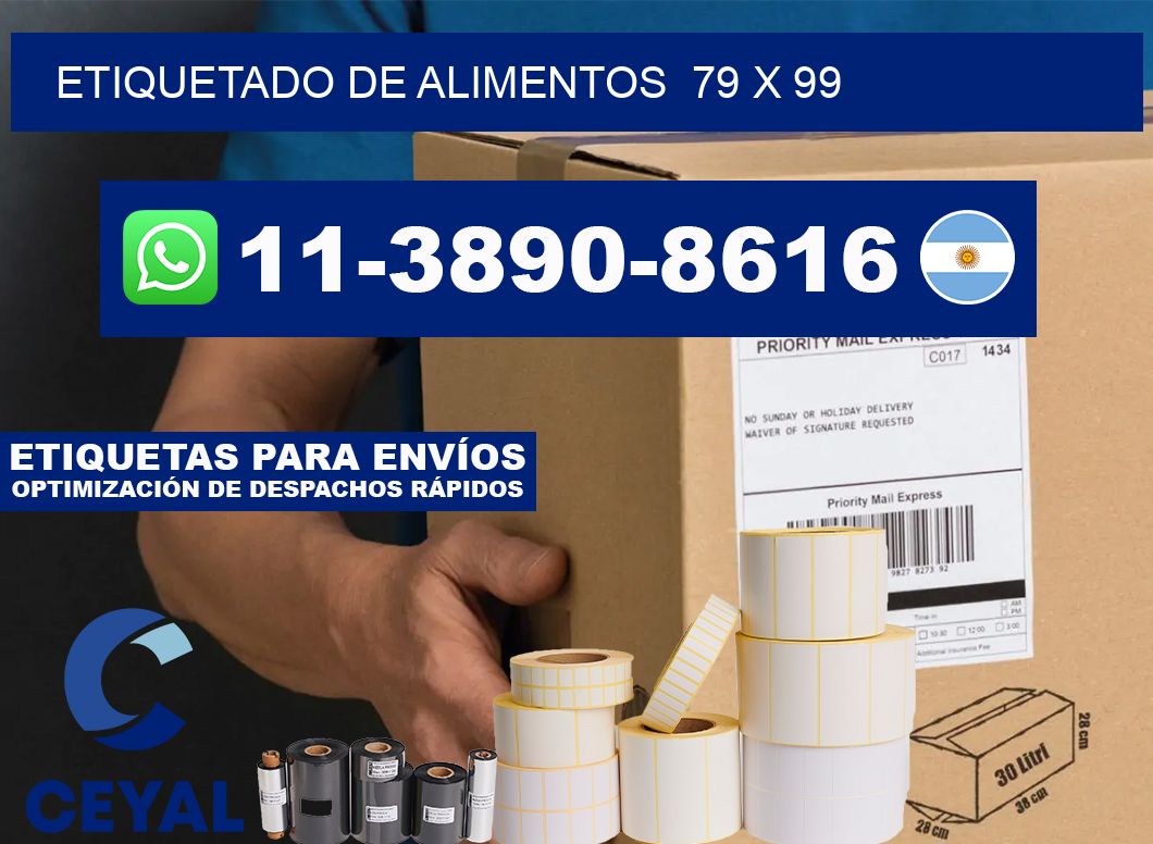 Etiquetado de alimentos  79 x 99