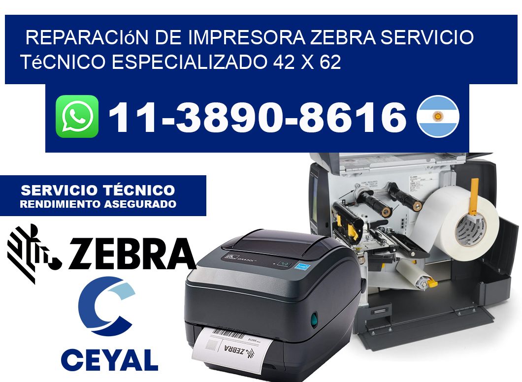 Reparación de Impresora Zebra Servicio Técnico Especializado 42 x 62
