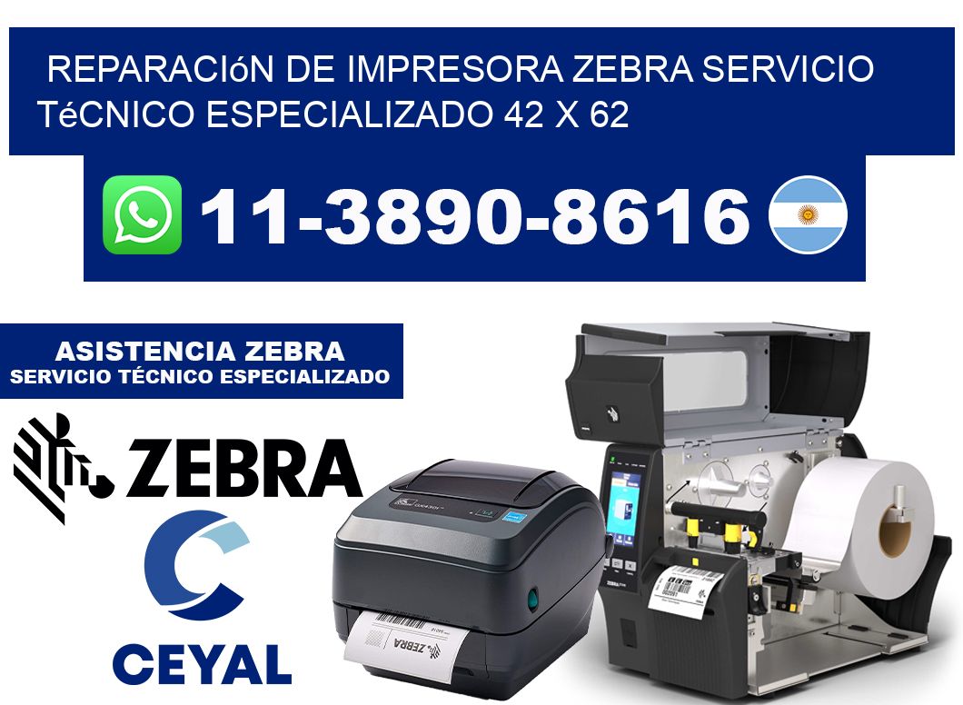 Reparación de Impresora Zebra Servicio Técnico Especializado 42 x 62